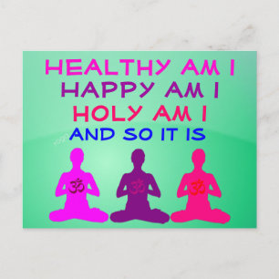 Daily Affirmation postcard