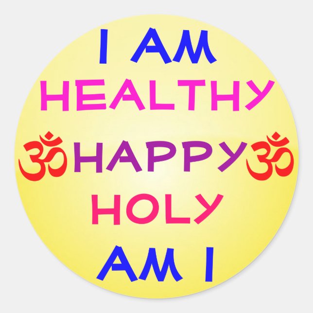 Daily Affirmation sticker (Front)