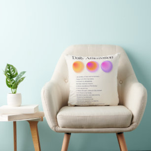 daily affirmations manifestation  cushion