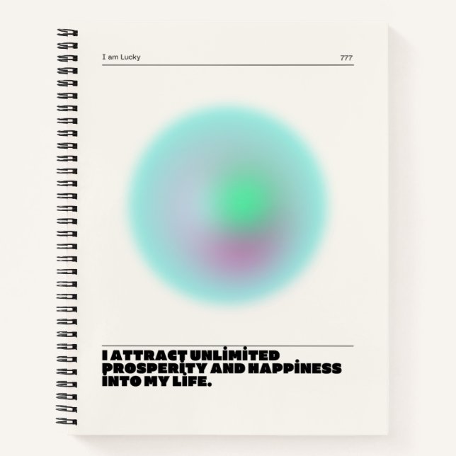 daily affirmations manifestation notebook (Front)