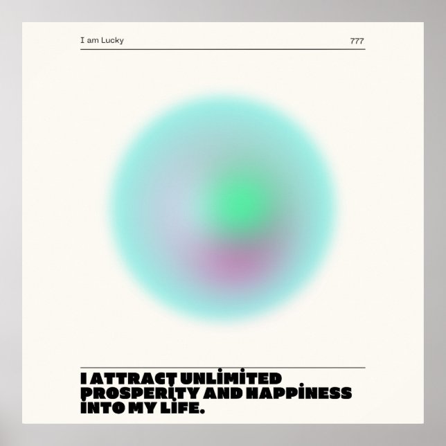 daily affirmations manifestation  poster (Front)