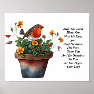 Daily Blessings from Numbers 6:24-26 Poster