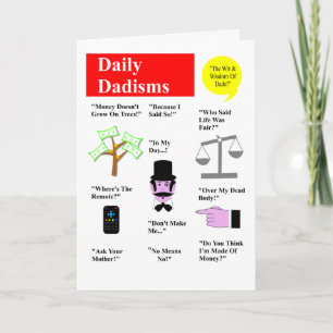 Daily Dadisms Greeting Card