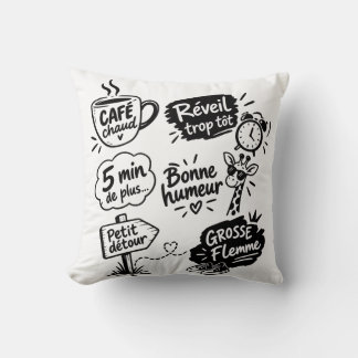Daily doodle delights cushion