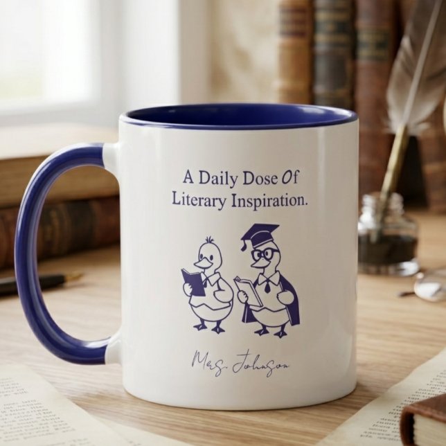 Daily Dose Of Literary Inspiration Book Lover Mug (Creator Uploaded)