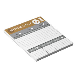 Daily Fitness Workouts Notepad