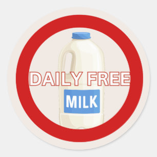 Daily Free Food Allergy Alert Classic Sticker