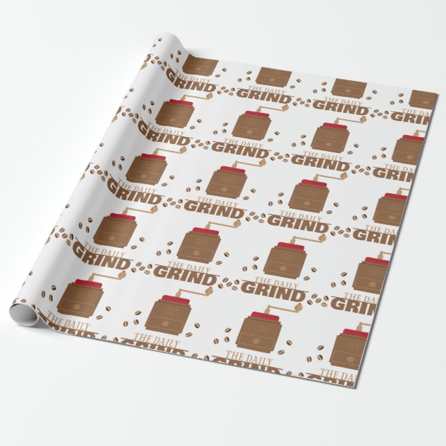 Daily Grind Wrapping Paper (Unrolled)