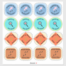 Daily Growth Affirmation Sticker Sheet