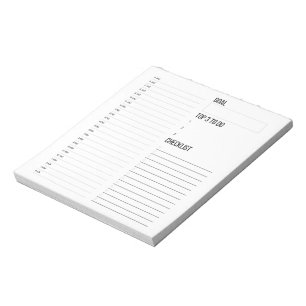 Daily Hourly Planner Notepad