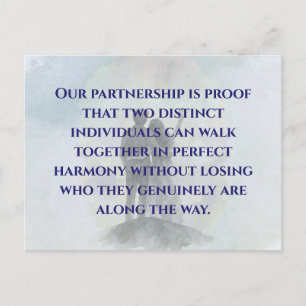 Daily Journey Marriage Quote Postcard