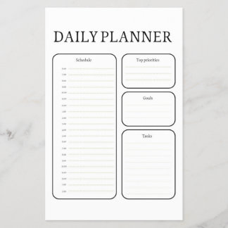 Daily Learning Planner Flyer