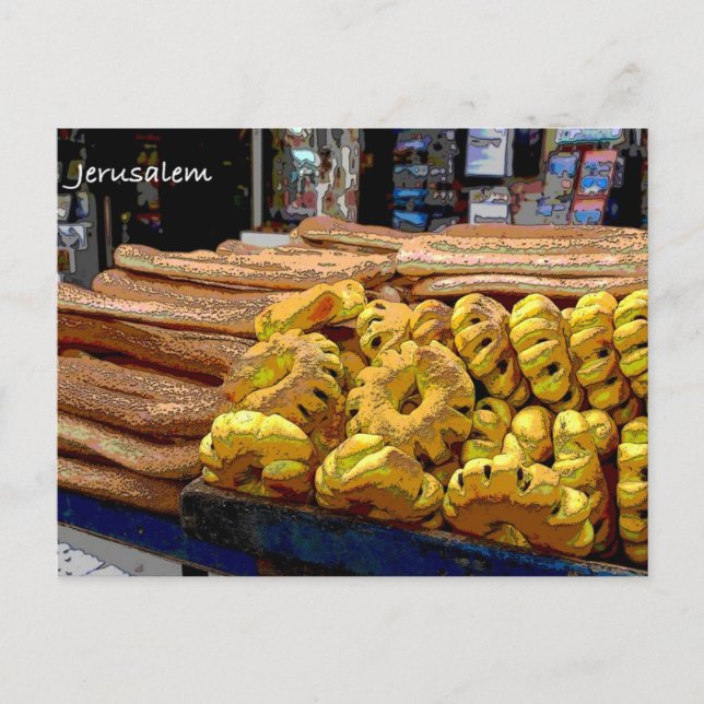 Daily life in Jerusalem Postcard (Front)