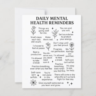 Daily Mental Health Reminders