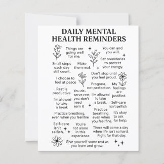 Daily Mental Health Reminders