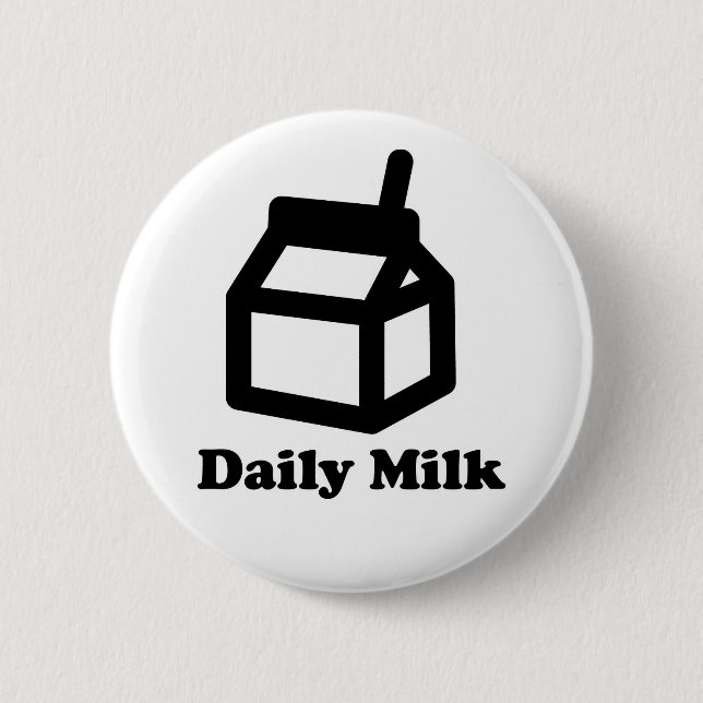 daily-milk-logo 6 cm round badge (Front)