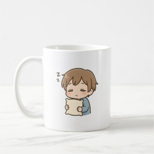 Daily Mood “Sleepy” Cute Chibi Mug