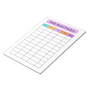 Daily Mood Tracker Minimal Notepad