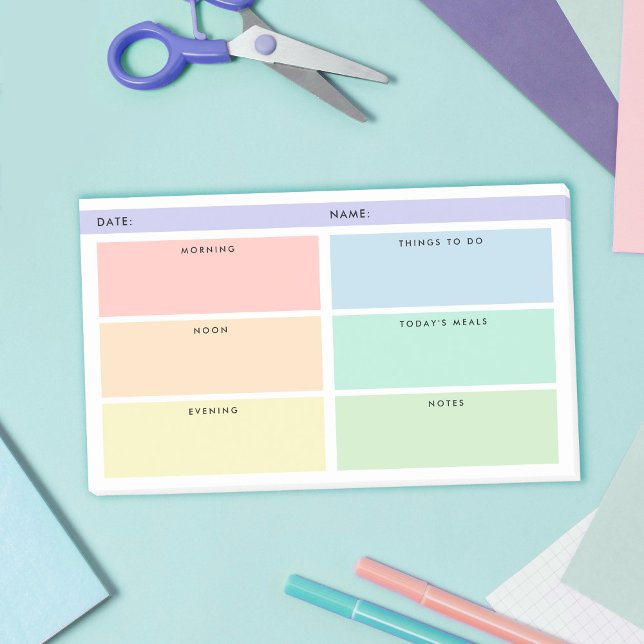 Daily Organiser - Rainbow Pastels Post-it Notes (Creator Uploaded)