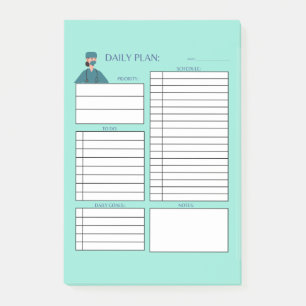 DAILY PLAN NURSE POST-IT NOTES