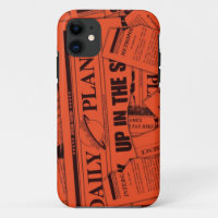 Daily Planet Pattern - Red