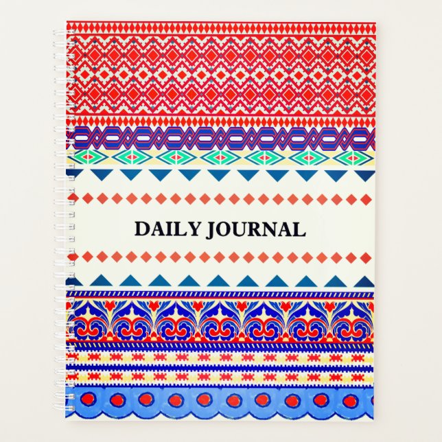 Daily Planner 2026 with pattern (Front)