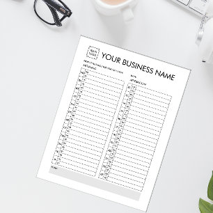 DAILY PLANNER 30 MINUTES INTERVAL ADD YOUR LOGO NOTEPAD