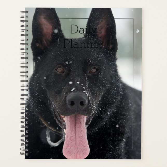 Daily Planner - Black German Shepherd Dog - HAMbWG (Front)