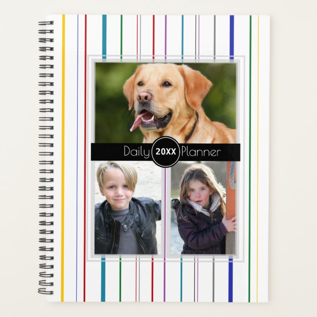Daily Planner - colour lines - HAMbWG (Front)