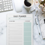 Daily Planner Custom Text and Accent Colour Notepad<br><div class="desc">Personalise to suit your taste by changing fonts and accent colour</div>