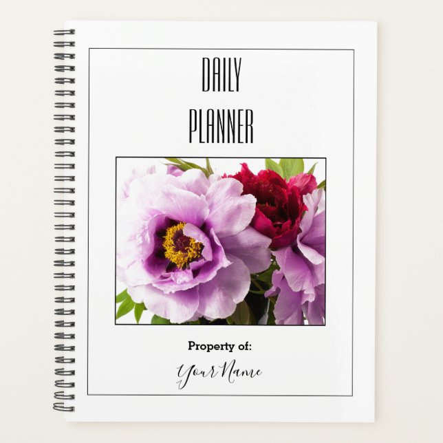 Daily Planner - Flowers - HAMbWG (Front)