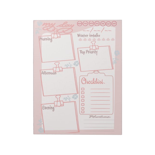 Daily planner : notepad (Rotated)