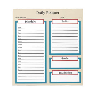 Daily Planner Notepad