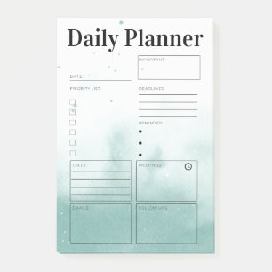 Daily Planner Organiser To Do List Modern Post-it Notes