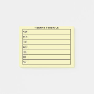 Daily Planner Organizer Post-it Notes