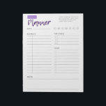 Daily Planner Pad<br><div class="desc">This Daily Planner Pad was created to help you start your day off right by filling out your daily schedule, to-do's and your top 3 goals! Add this Daily Planner Pad to your calendar to help you keep the focus on the needs of today! Digging into each day's plan helps...</div>