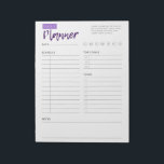 Daily Planner Pad<br><div class="desc">This Daily Planner Pad was created to help you start your day off right by filling out your daily schedule, to-do's and your top 3 goals! Add this Daily Planner Pad to your calendar to help you keep the focus on the needs of today! Digging into each day's plan helps...</div>