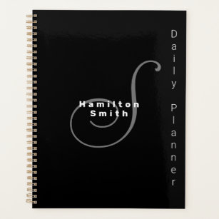 Daily Planner Personalised- HAMbyWG - Black