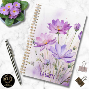 Daily Planner – Personalized Watercolor Wildflower