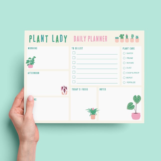 Daily Planner Plant Lady Notepad (Creator Uploaded)