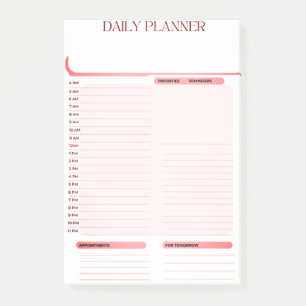Daily Planner Post it notes Pad