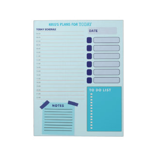 Daily Planner  Schedule Notes and To Do Lists