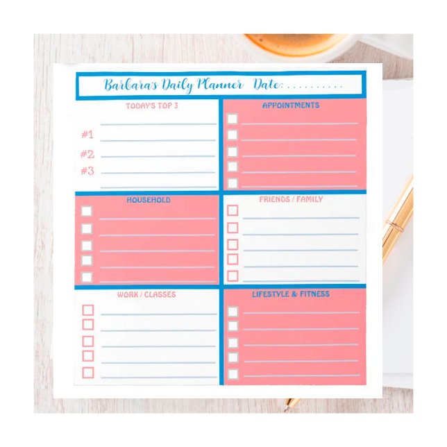 Daily Planner Simple Modern Professional  Notepad (Creator Uploaded)