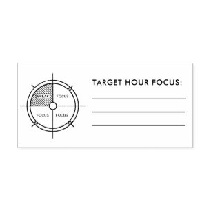 Daily Planner Stamp for Target Hour Focus