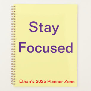 Daily Planner - Stay Focused Custom Template