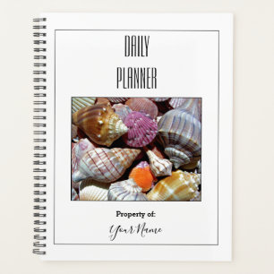 Daily Planner - White with Sea Shells - HAMbWG
