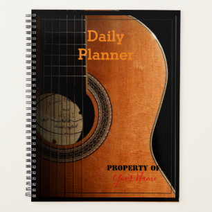 Daily Planner with a Guitar on the Cover - HAMbWG