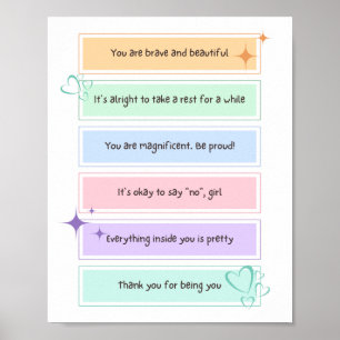 Daily Positive Affirmation Poster