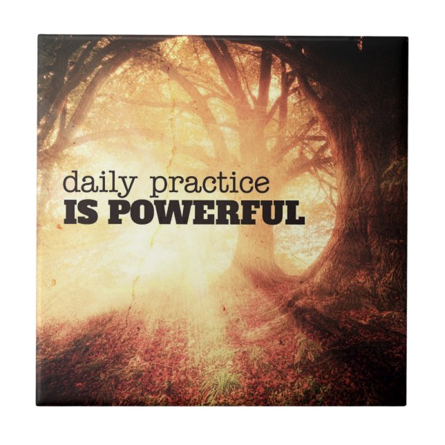 Daily Practice Ceramic Tile (Front)