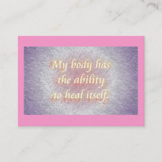 Daily Reminder -  Ability Appointment Card